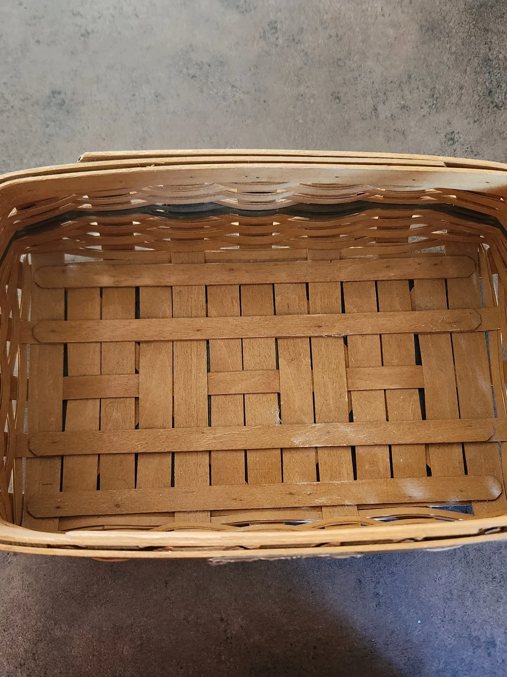 Longaberger Natural and Green Woven Traditions Basket